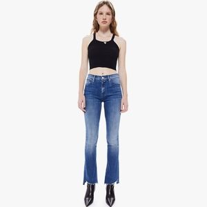 [MOTHER] NWOT Runaway Step Fray Slim Flare Jeans